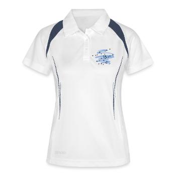 Wild Geese Cranes Spring - Women's Polo breathable - white/navy - Front