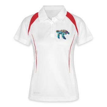 Tortue - Polo respirant Femme - blanc/marine - Devant