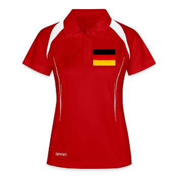 Flag of Germany - Women's Polo breathable - white/navy - Front