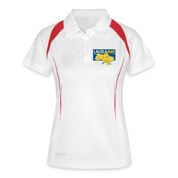 Circuit Ukraine Map - Women's Polo breathable - white/navy - Front