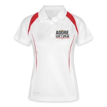 Édition Moineau de la Saint-Valentin - Polo respirant Femme - blanc/marine - Devant