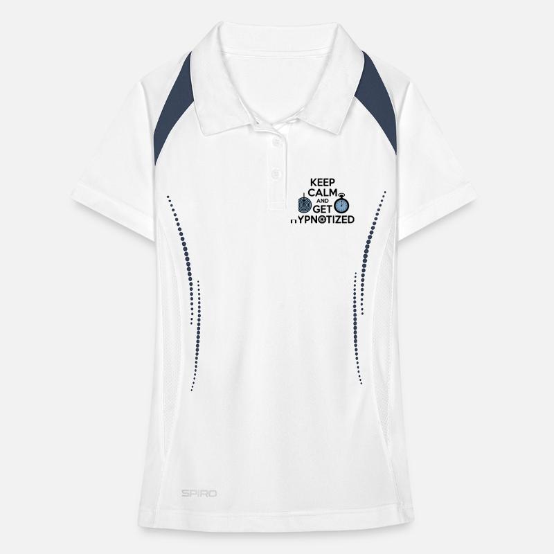 Hypnotist Keep Calm Get Hypnotized Professional  Women's Polo breathable