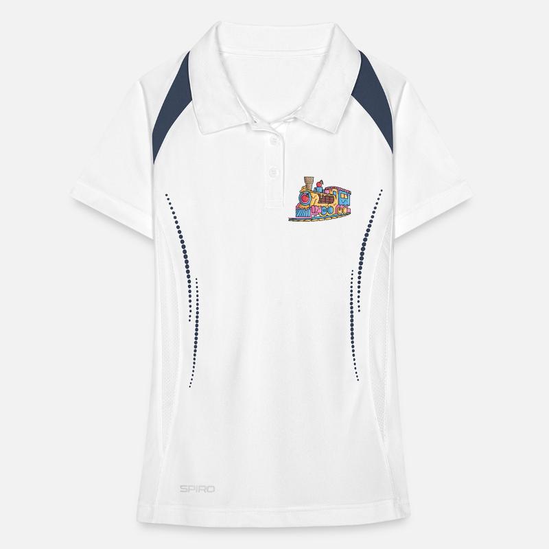 Dampflok Eiscreme Modelleisenbahn Eisenbahn Polo respirant Femme