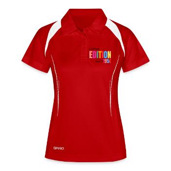 Limited edition Made in 1950 - Polo respirant Femme - blanc/marine - Devant