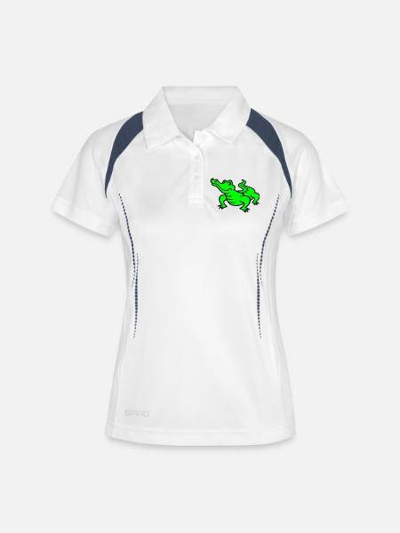 crocodile (a) - Women's Polo breathable - white/navy