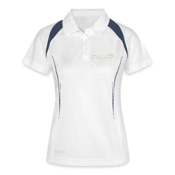 never go, never know - Women's Polo breathable - white/navy - Front