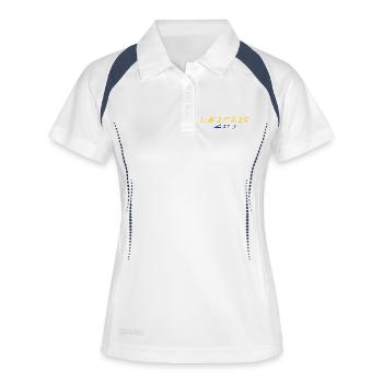 Leipzig - Polo respirant Femme - blanc/marine - Devant