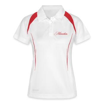 Munich - Polo respirant Femme - blanc/marine - Devant