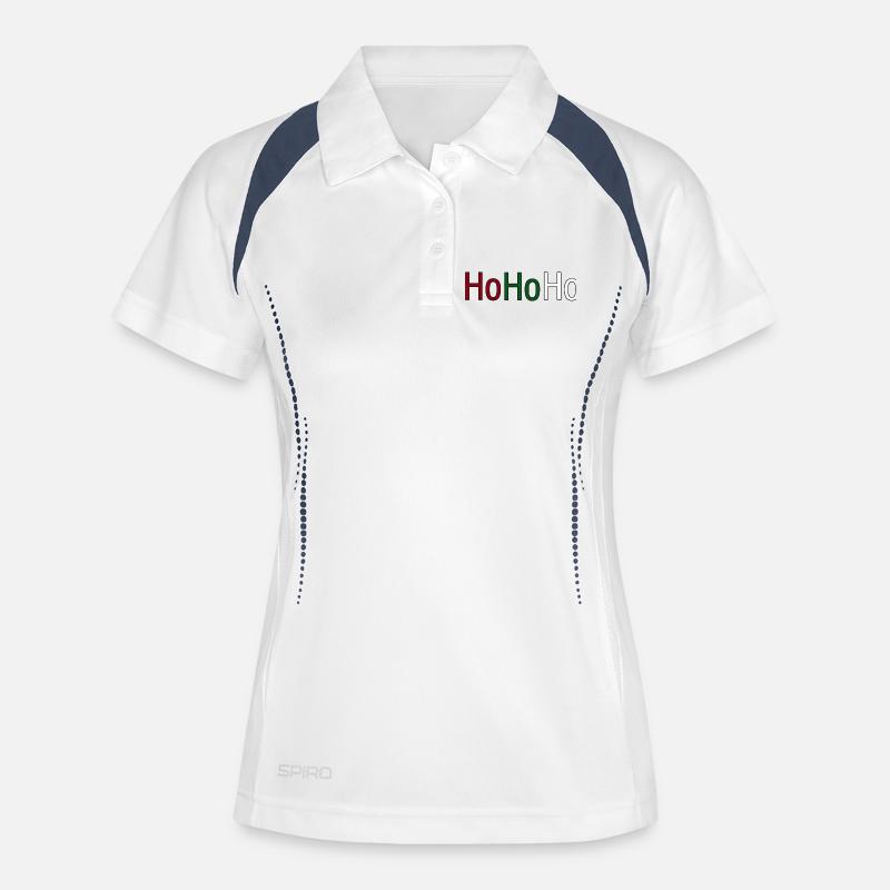Christmas - Women's Polo breathable - white/navy