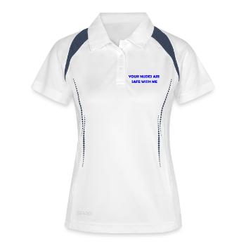 Confidential Vibes Only - Polo respirant Femme - blanc/marine - Devant