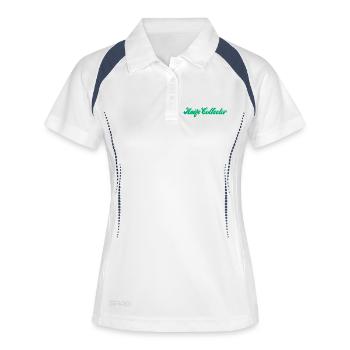 Knife Collector Gradient Script - Women's Polo breathable - white/navy - Front
