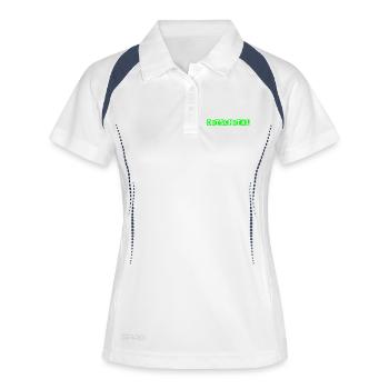 Ditschitäl! TShirts für Nerds & Digitalisierung - Frauen Polo atmungsaktiv - Weiß/Navy - Vorne