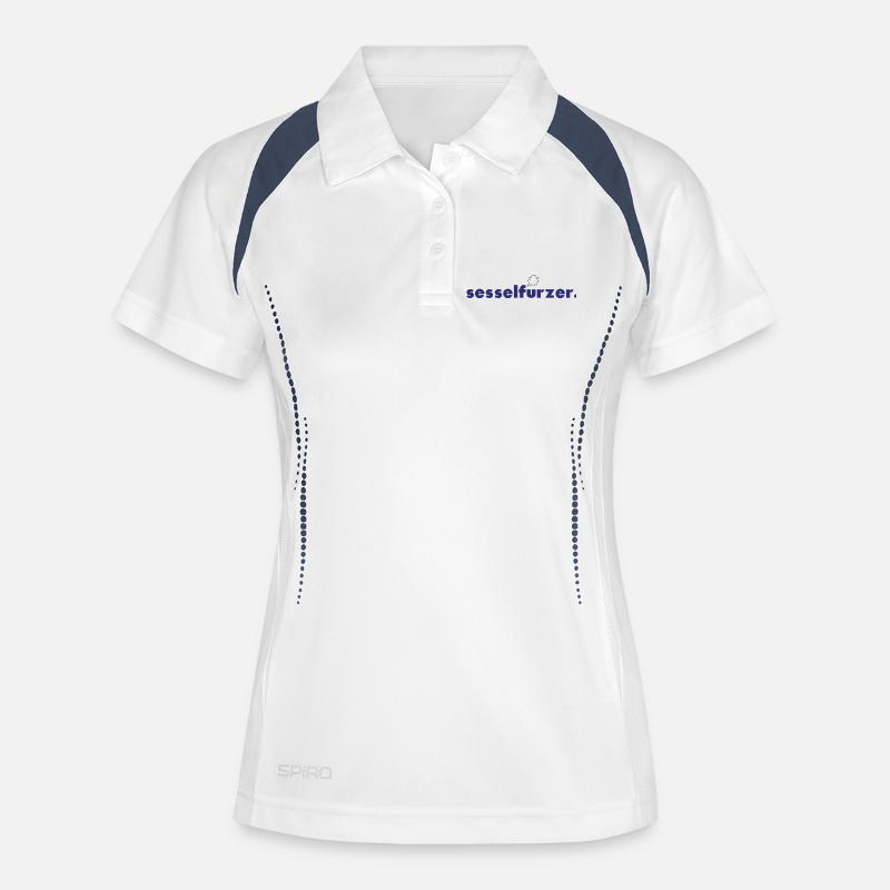 pencil pusher. - Women's Polo breathable - white/navy