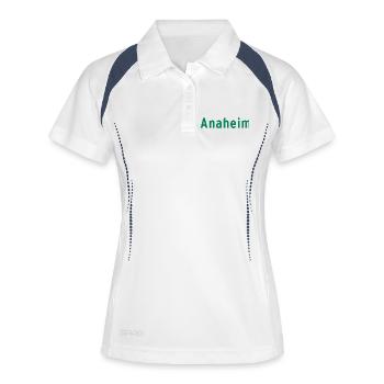Anaheim - Frauen Polo atmungsaktiv - Weiß/Navy - Vorne