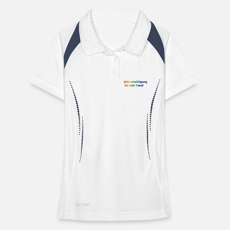 Equality is not a trend rainbow Women's Polo breathable