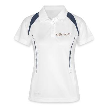 Coffee & Me - Love for Coffee Design - Women's Polo breathable - white/navy - Front