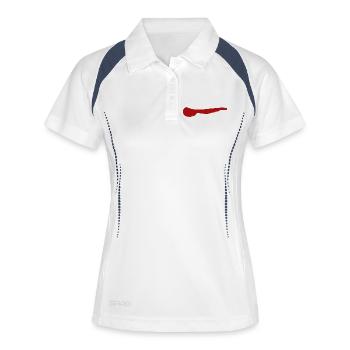 Ameland Island - Women's Polo breathable - white/navy - Front