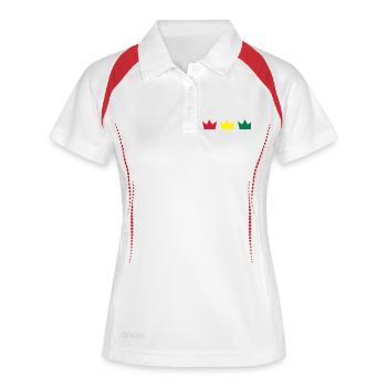 Couronnes rasta - Polo respirant Femme - blanc/marine - Devant