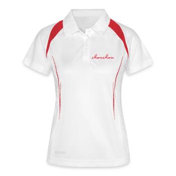 Chouchou fun humour cadeau - Polo respirant Femme - blanc/marine - Devant