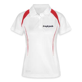 REYKJAVIK Hashtag Iceland Island - Women's Polo breathable - white/navy - Front