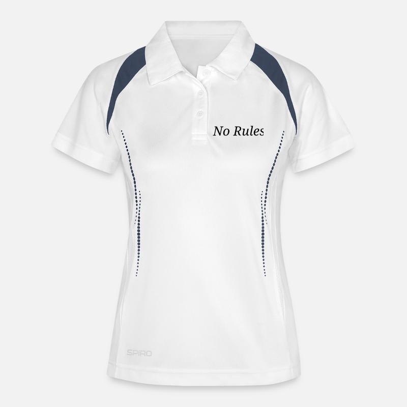 no rules - Women's Polo breathable - white/navy