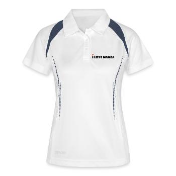 I LOVE MOM. MAMA ADORED. MAMMA. MOTHER'S DAY. - Women's Polo breathable - white/navy - Front