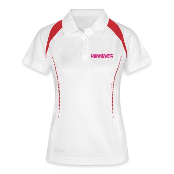 Hannover - Niedersachsen - Maschsee - Frauen Polo atmungsaktiv - Weiß/Navy - Vorne