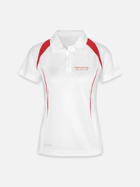 Are you already coding, or are you still speculating? - Women's Polo breathable - white/navy