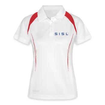 Sisu - Frauen Polo atmungsaktiv - Weiß/Navy - Vorne