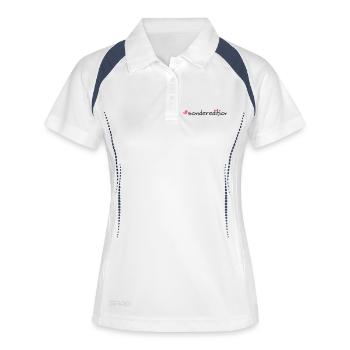 Special Edition Hashtag Saying Shirt - Women's Polo breathable - white/navy - Front