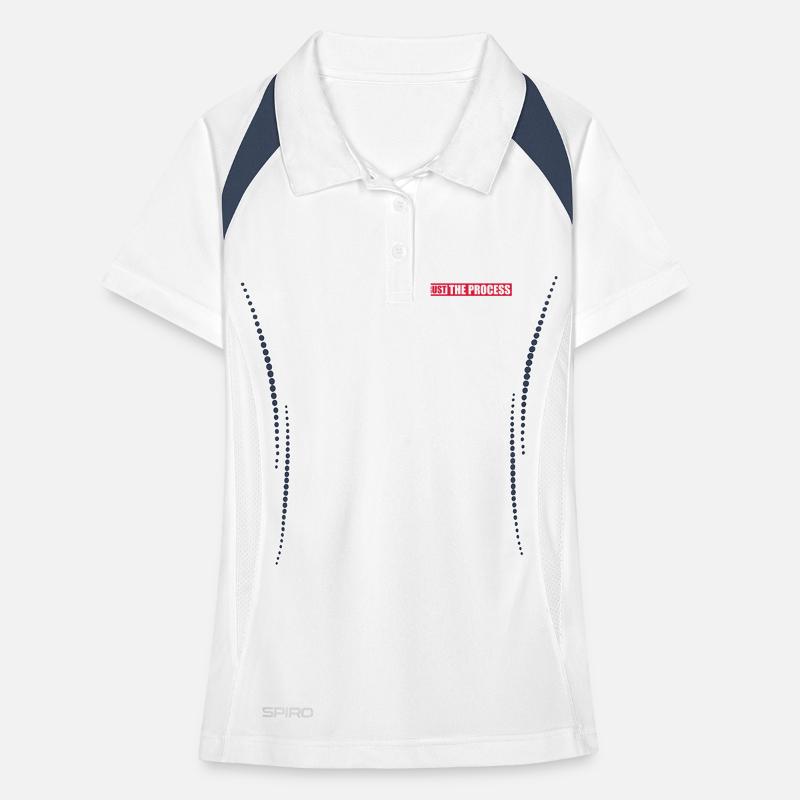 trust the process Quote Women's Polo breathable