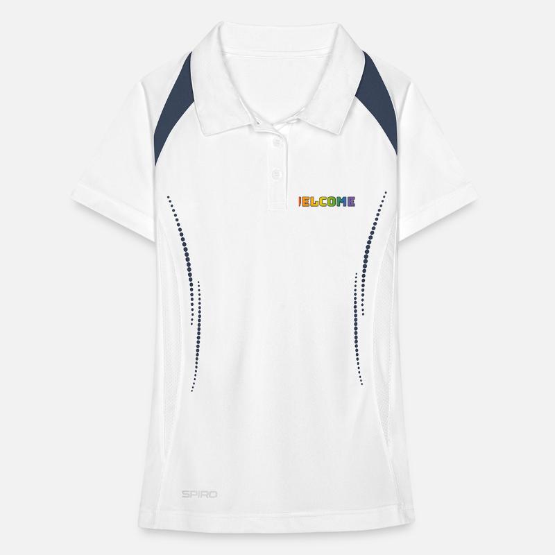 rainbow welcome CSD shirt LGBT lgbtqi queer Women's Polo breathable