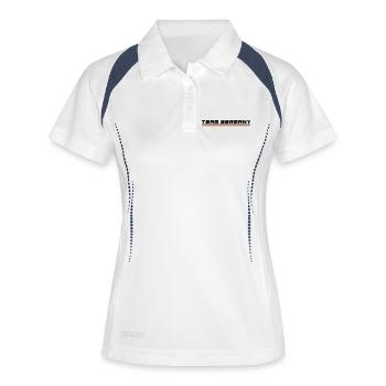 Team Germany - Frauen Polo atmungsaktiv - Weiß/Navy - Vorne