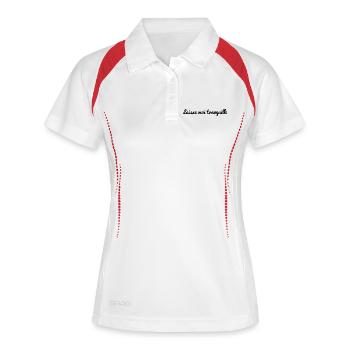 LEAVE ME ALONE - Women's Polo breathable - white/navy - Front