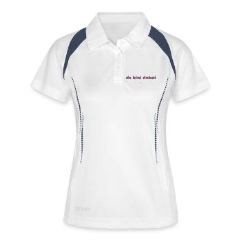 do bini dahai. - Polo respirant Femme - blanc/marine - Devant