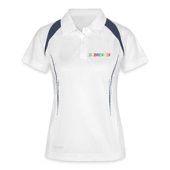 DUBROVNIK Croatia Kroatien - Frauen Polo atmungsaktiv - Weiß/Navy - Vorne