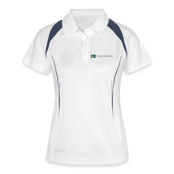 Drapeau de la Suède - Norrköping - Sverige - Schweden - Polo respirant Femme - blanc/marine - Devant
