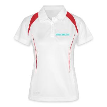 Front Camera Certfied blue - Women's Polo breathable - white/navy - Front