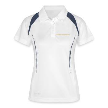 born on September 20 Birthday birthday - Women's Polo breathable - white/navy - Front