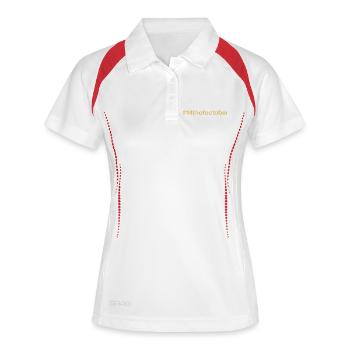 born on October 14 Birthday birthday - Women's Polo breathable - white/navy - Front