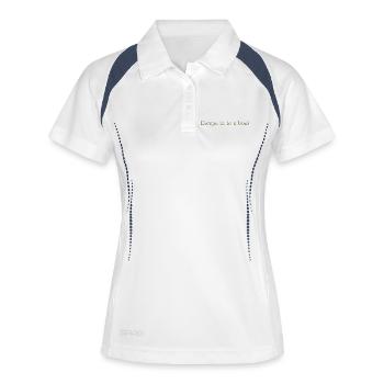 Évadez-vous dans un livre - Olivegreen - Polo respirant Femme - blanc/marine - Devant