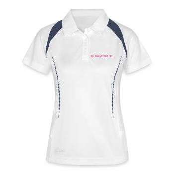 De toute façon, ça s’intensifie ! - Polo respirant Femme - blanc/marine - Devant