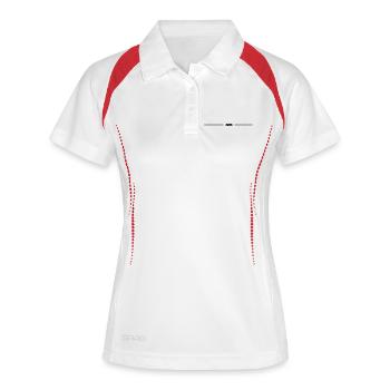 2025 - Année - Ligne - Nouvelle année - Polo respirant Femme - blanc/marine - Devant