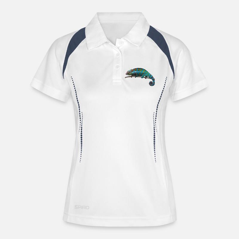 chameleon - Women's Polo breathable - white/navy