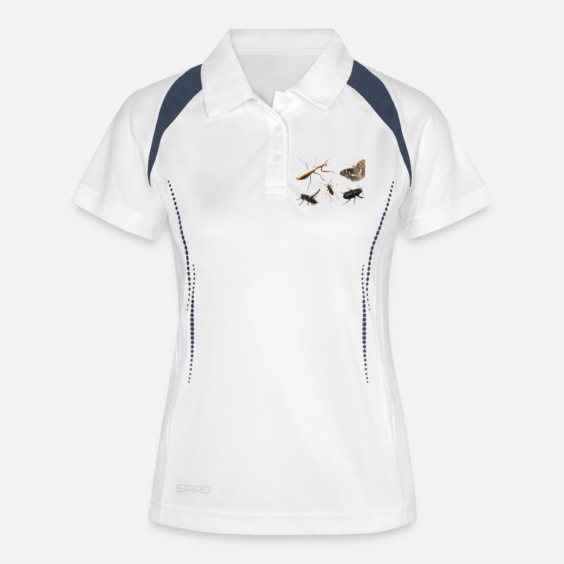 Insects - Women's Polo breathable - white/navy