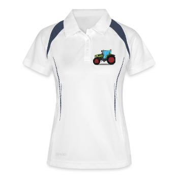 Tractor - Women's Polo breathable - white/navy - Front
