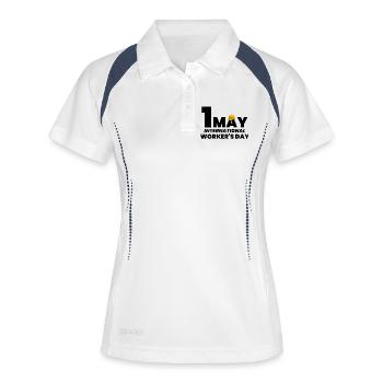 Labour Day, May 1 - Women's Polo breathable - white/navy - Front