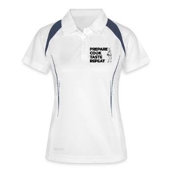 Cooking Motivation - Women's Polo breathable - white/navy - Front
