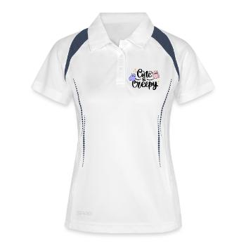 Cute and creepy - Women's Polo breathable - white/navy - Front