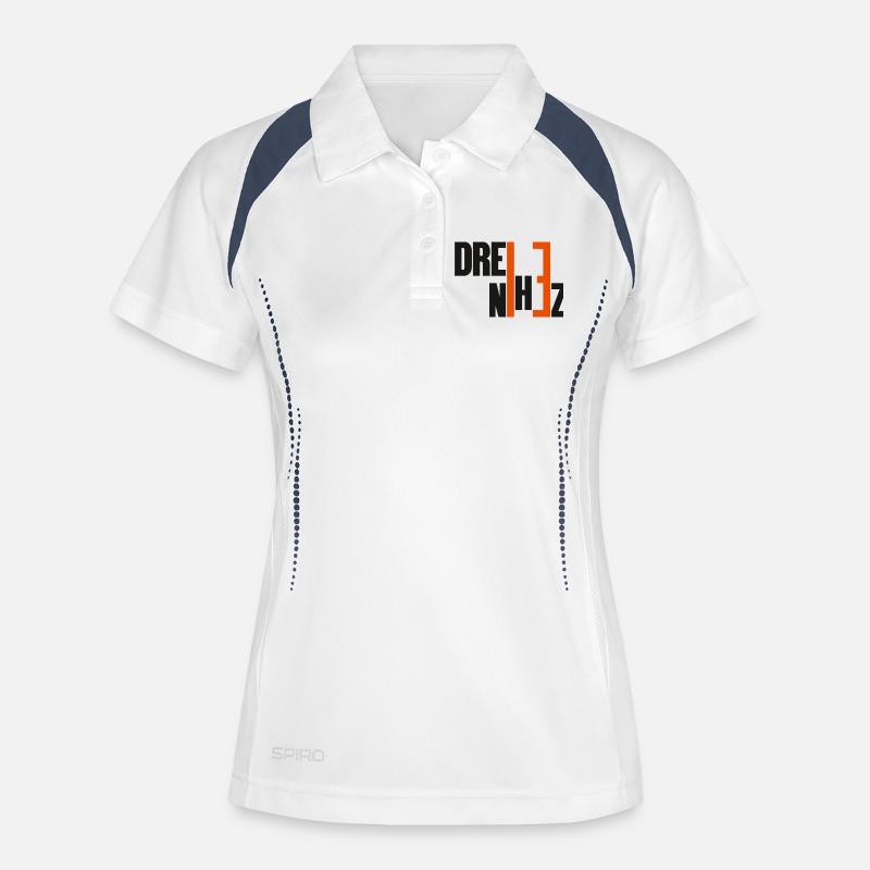 Three13Ten - Women's Polo breathable - white/navy